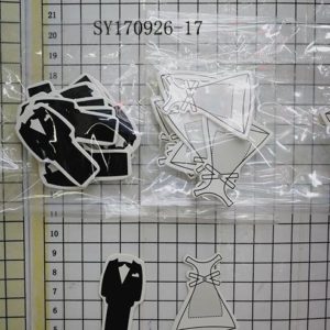 Paper Tag Bride & Groom 24pcs