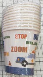 Party Paper Cups Transport 7.5x8.5cm