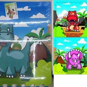 Eva Puzzle Mats Dinosaur 60x60x0.9cm 4pcs