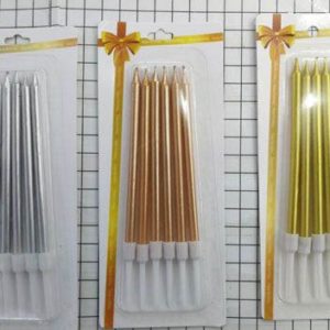 Candle Plain Color (Gold/Silver/Rose Gold)