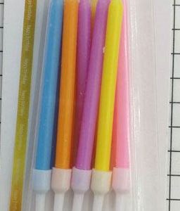 Candles Neon Colors 10pcs