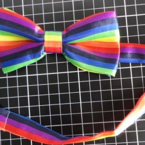 Bow Tie Rainbow Color 11.5x6cm