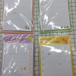Memopad Weekly My Schedule 7.9x5cm