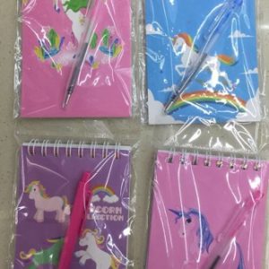Notebook + Pen Unicorn 8x14cm 38Pages