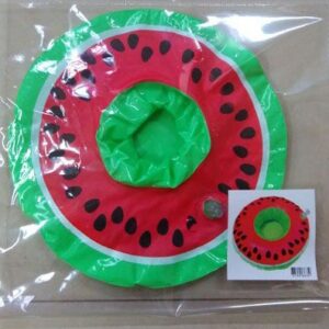 INFLATABLE GLASS HOLDER WATERMELON 17CM/