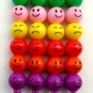 PENCILS SMILEFACE L12CM 4PCS/PACK/