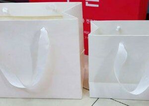 GIFT BAG WHITE,BLACK MIX/EACH