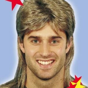 WIG MULLET BLOND 120G/EACH