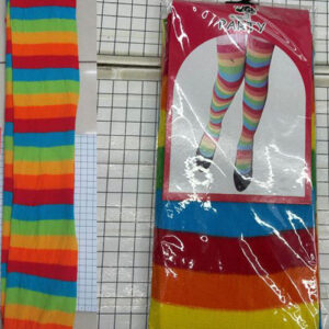 STOCKING RAINBOW COLORS 65CM/EACH PRS