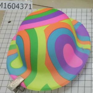 HAT MINI BOWLER PLASTIC RAINBOW/EACH