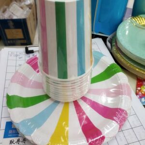PARTY PAPER HAT PLAIN COLOR 10PC/PK