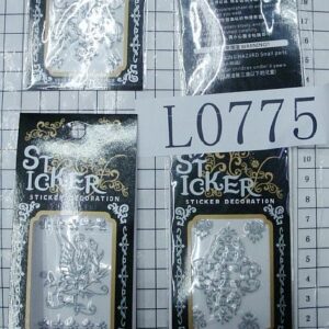 STICKERS SNOWFLAKE IN WOOD BOX 40PCS/BOX