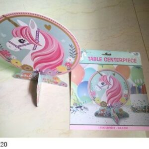 TABLE CENTERPIECE UNICORN 24.3CM/EACH