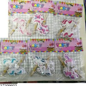 CAKESTICK UNICORN 12PCS/PACK/EA.PK