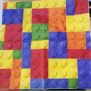 SERVIETTE BUILDING BLOCKS 20PC/P