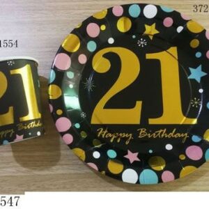 MASK EVA GOLD 23X23CM/EACH