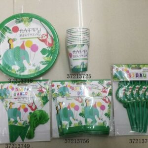 PARTY PAPER PLATE HBD ELEPHANT 10PC/PK