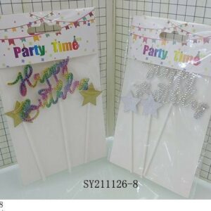 PARTY  SPIRAL STARS 6PC/PK/EA.PK