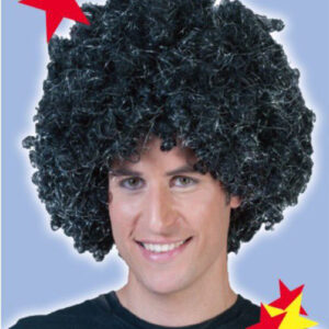 WIG BLACK/SILVER AFRO /EACH