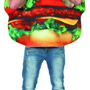 COSTUME ADULT BURGER MAN /EACH