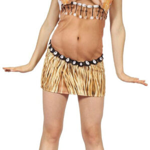 COSTUME ADULT TONED HAWAIIAN LADY