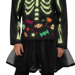 COSTUME CHILDREN'S SKELETON GIRL/EACH