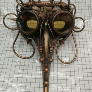 MASK STEAMPUNK BEAK/RETRO WIRE 14X24CM