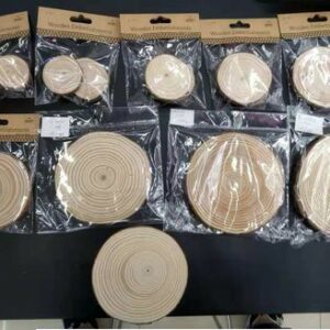 DIY WOOD ROUND (L) D15-17CM/EACH