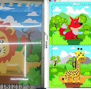 EVA PUZZLE MATS ANIMALS 4PC