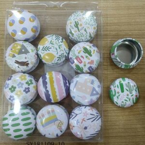 IRON TIN UNICORN ROUND 6.4X3CM/EACH