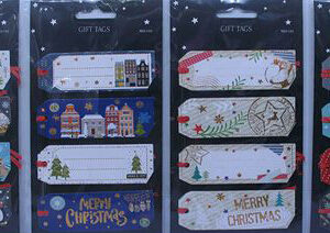 GIFT TAGS CHRISTMAS NO102  4PC/CARD/EA.C