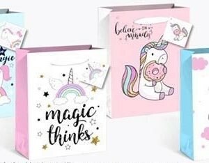 GIFT BAG UNICORN 42X32X11.5CM (L)/EACH