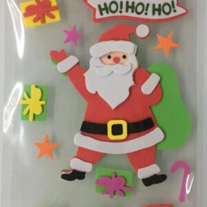 FOAM STICKER SANTA HOHOHO 18X12.5CM