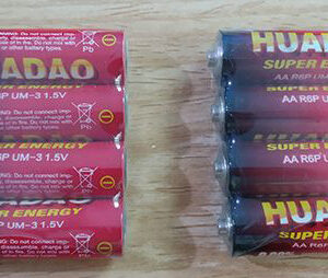 BATTERY HUADAO AA R06P 4PC/PK/EACH PACK