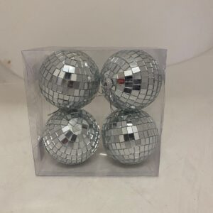 MIRROR BALL 8CM 4PC/BOX/EACH BOX