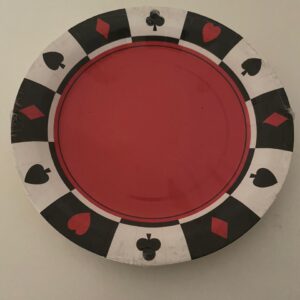 PARTY PAPER PLATE POKER 9" 10PCS/PACK