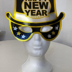 PARTY PAPER MASK/HAT HAPPY NEW YEAR 2PC/