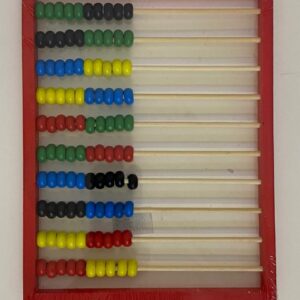 WOOD ABUCUS RED FRAME 25X18.3X1.5CM/EACH