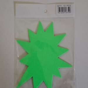 CUT STAR 13X10CM 12PCS/PACK/EACH PACK