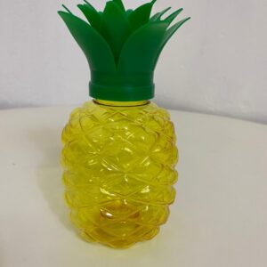 PLASTIC CUP PINEAPPLE WITH GREEN LID