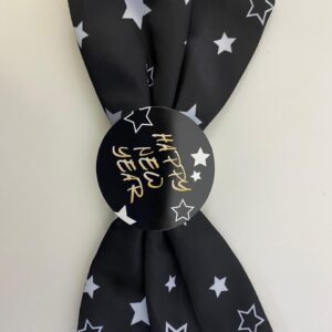 BOW TIE HAPPY NEW YEAR JUMBO 30X15CM