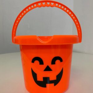 PLASTIC BUCKET PUMPKIN /EACH
