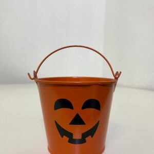 IRON BUCKET WITH HANDLE HALLOWEEN/EACH