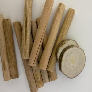 DIY WOODEN PARTS(10STICKS+2ROUNDS)PK
