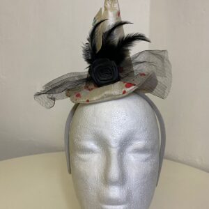 ALICEBAND HAT WITCH FLOWER+FEATHER/EACH