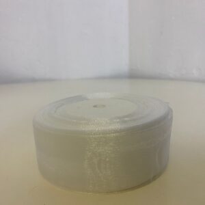 RIBBON ORGANZA WHITE 45MX4CM/EACH