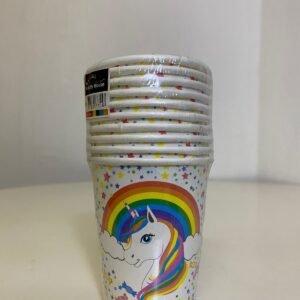 PARTY PAPER CUPS UNICORN 10PCS/PACK/EA.P