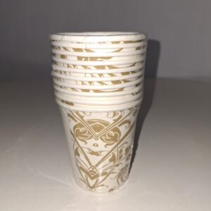 PARTY PAPER CUP DESIGN 7.5X8.5CM 10PC/PK