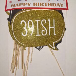 PHOTOPROPS "40" BIRTHDAY 20PC/PK/EA.PK
