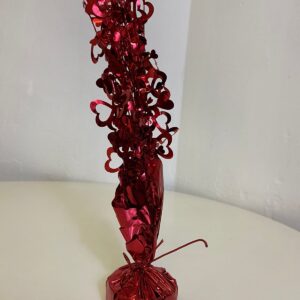 TABLE DECO CENTERPIECE RED HEARTS/EACH